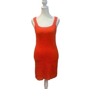 Rails Orange Textured‎ Sleeveless Mini Dress Size Small